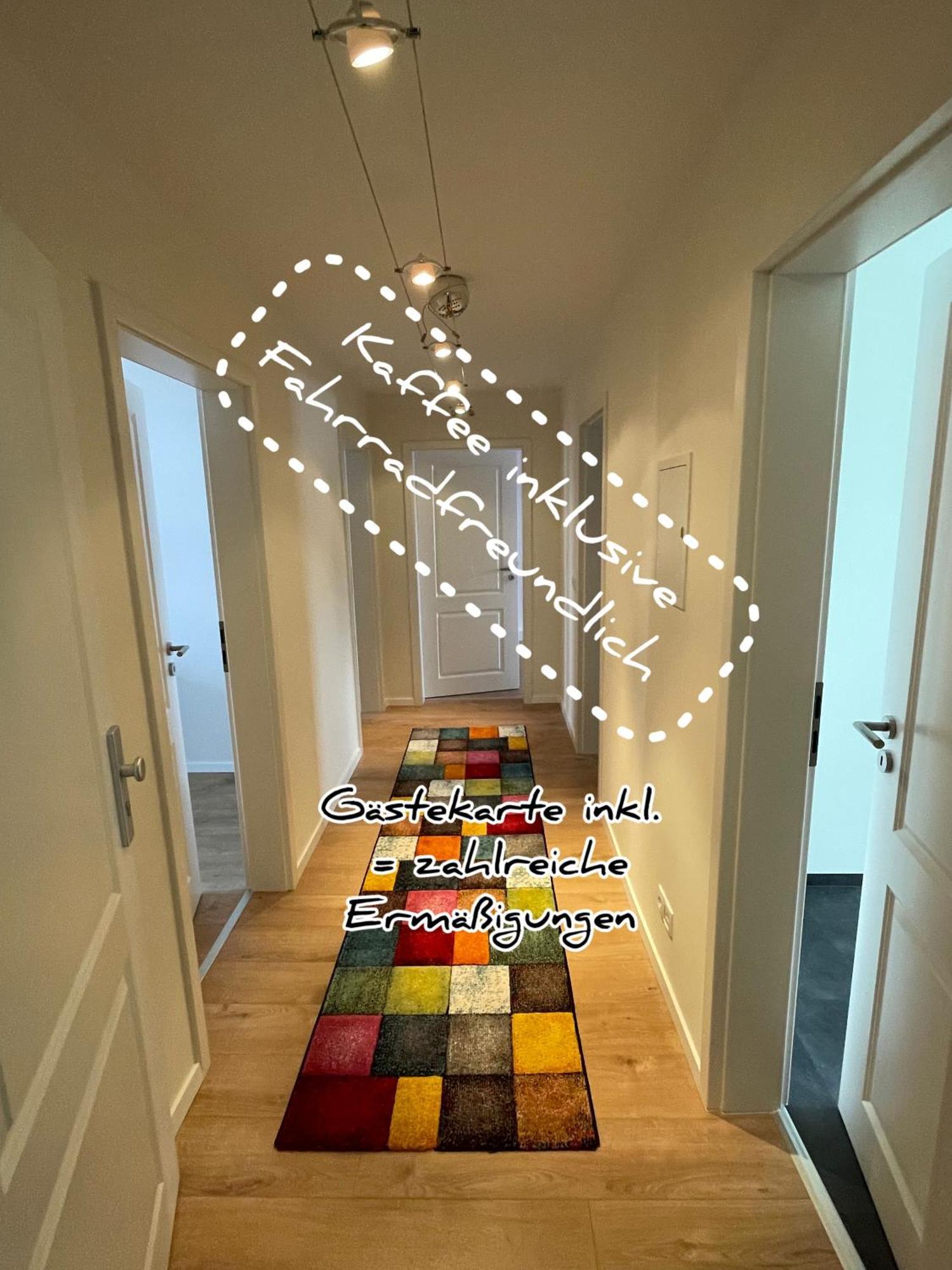 Schoene Neue 4 Zimmer Wohnung Mit Sued-Balkon Bis 8 Personen Naumburg  Zewnętrze zdjęcie